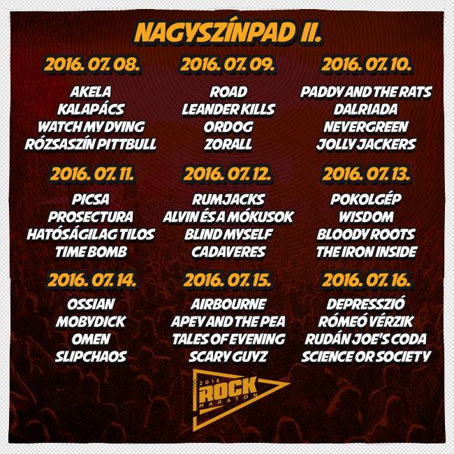 Rockmaraton 2016 - Itt a napi bontás rockmaraton flyer3 20160414