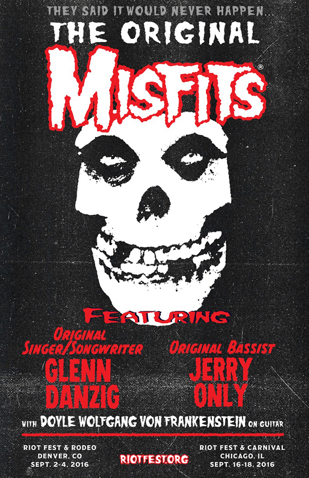 Misfits - 33 év után újra színpadra lép a klasszikus felállás misfits flyer 20160518