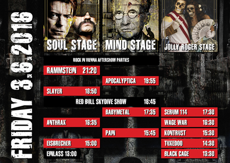 Rock In Vienna 2016 - Hétvégén irány Bécs - Slayer, Rammstein, Iron Maiden és sokan mások rock in vienna flyer1 20160526