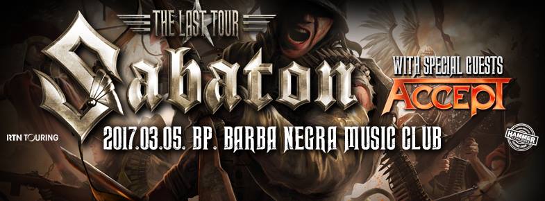 Sabaton - Dalpremier - Blood of Bannockburn sabaton flyer 20160606