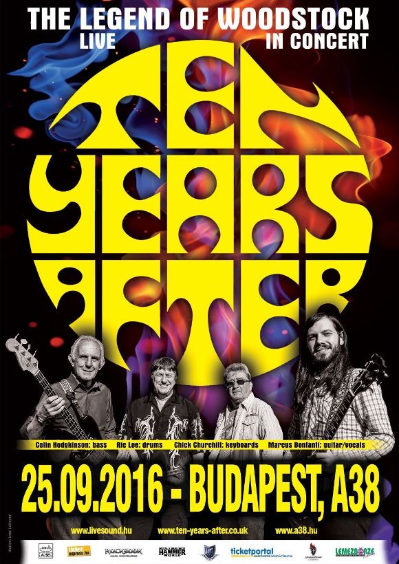 Ten Years After - Szeptemberben koncert az A38 Hajón