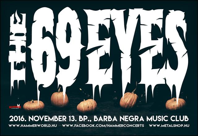 A Hammer Concerts bemutatja: The 69 Eyes Budapesten idén ősszel!
