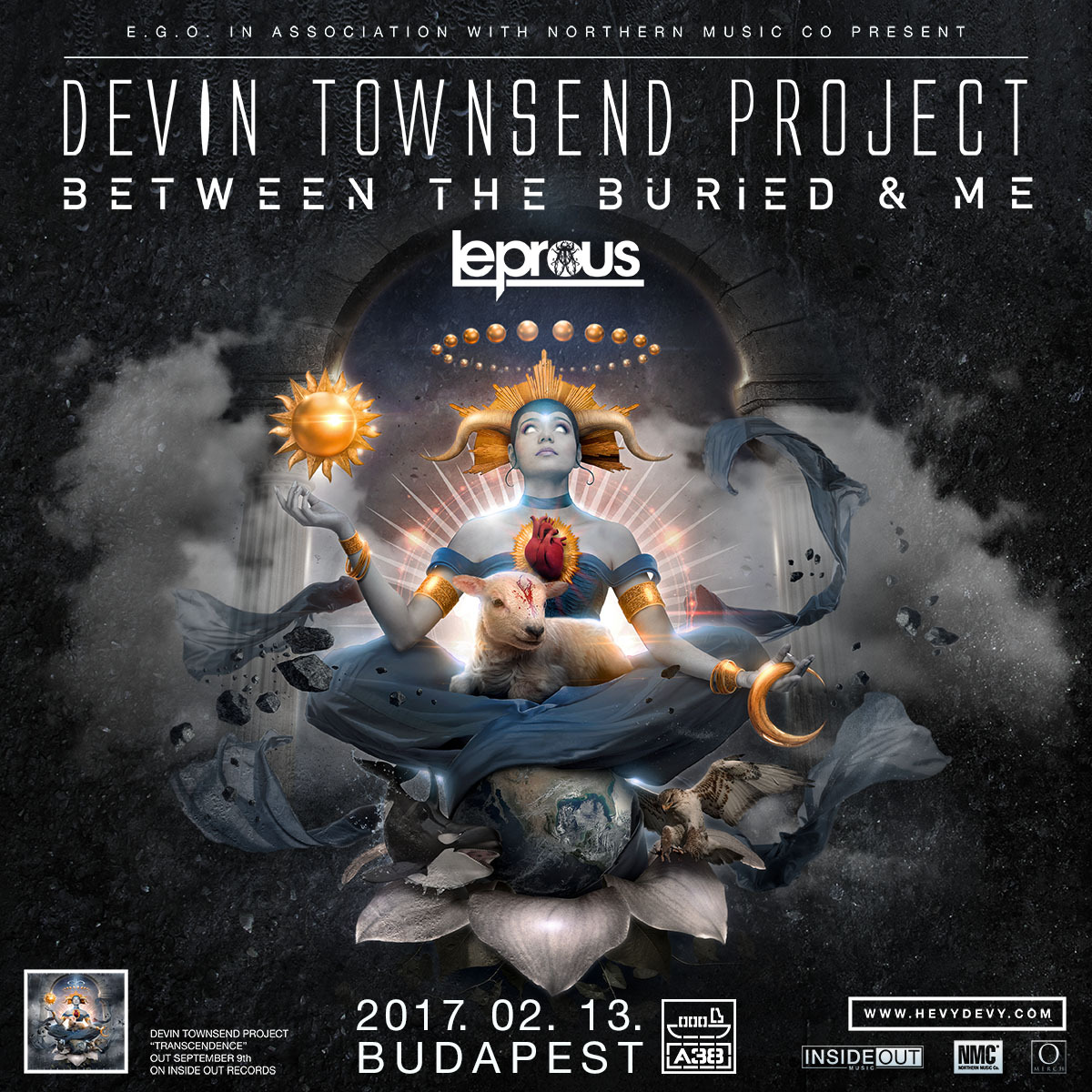 Devin Townsend Project - Dalpremier - Secret Sciences dewin townsend flyer 20160807
