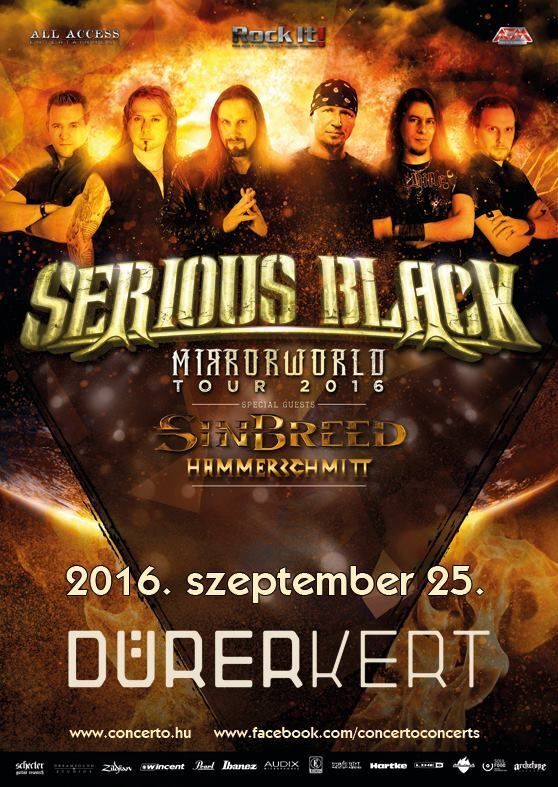 Serious Black, Sinbreed, Hammerschmitt - Heavy metal trió a Dürer Kertben
