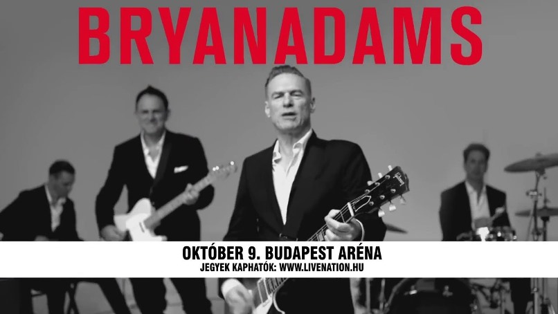 Bryan Adams - Októberben a Budapest Arénában lép fel Kanada első számú rocksztárja