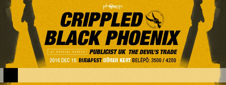 Crippled Black Phoenix - December 15-én ismét Budapesten játszanak