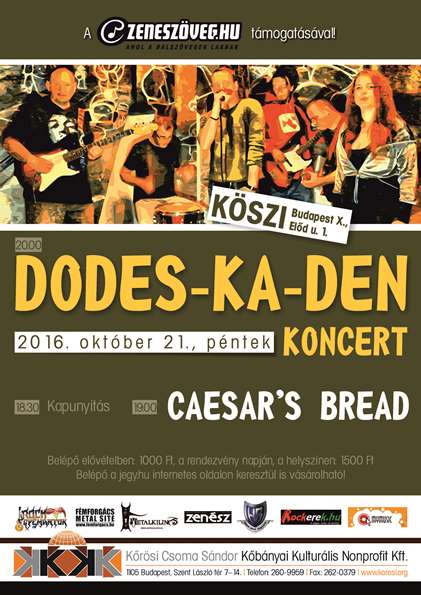 Dodes-ka-den koncert a kőbányai KÖSZI-ben