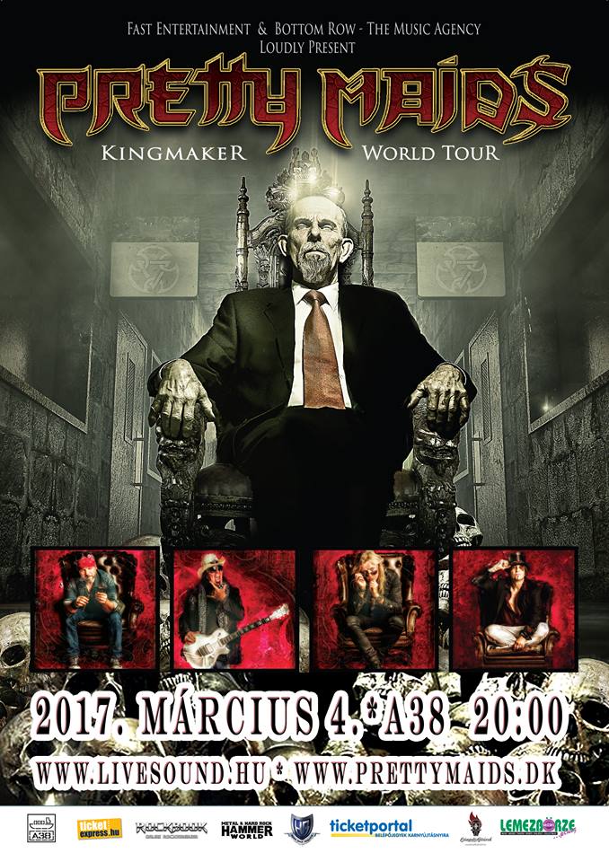 Pretty Maids - Klippremier - Kingmaker pretty maids flyer 20161024