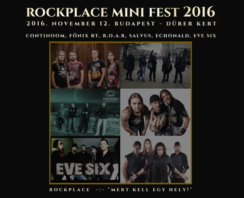RockPlace MiniFest 2016 – hat zenekar a fesztiválhangulatért