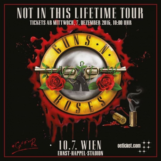 Guns N' Roses - Mától kaphatóak a belépők a július 10-én esedékes bécsi koncertre