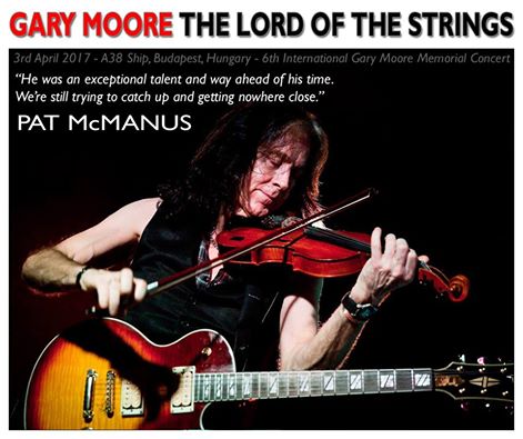 6. Nemzetközi Gary Moore Emlékest - Az északír Pat McManus és zenekara is fellép az emlékesten