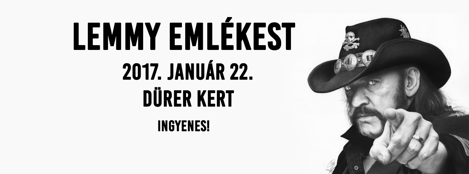 Lemmy Emlékest: Teljes a fellépők listája! ★ Dürer Kert (2017. január 22.)