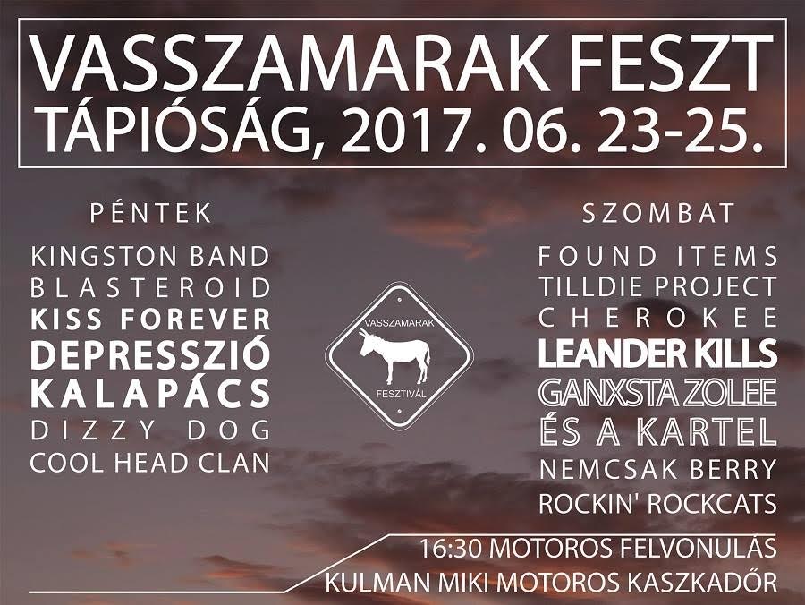 Vasszamarak Fesztivál – Depresszió, Leander Kills, Kalapács, Cool Head Klan és még sokan mások