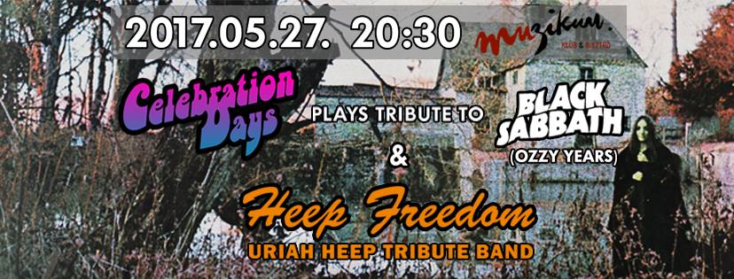 Celebration Days & Heep Freedom - Black Sabbath & Uriah Heep est a Muzikum színpadán