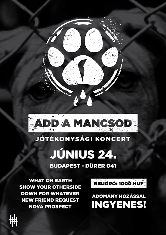 Add a Mancsod – Jótékonysági koncert június 24-én, szombaton a Dürerben