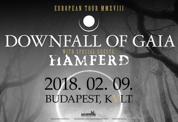 Hammer Concerts gyorshír: Downfall Of Gaia és Hamferđ februárban Budapesten!