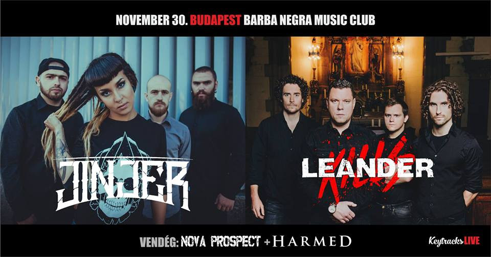 Jinjer - Turnévideo érkezett; november 30-án Budapesten a Leander Kills társaságában!