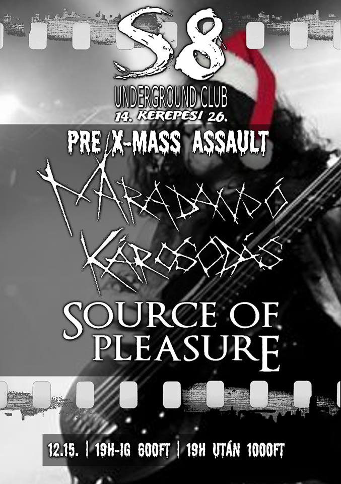 Pre X-Mass Assault AZ S8 klubban: Source Of Pleasure,  Maradandó Károsodás