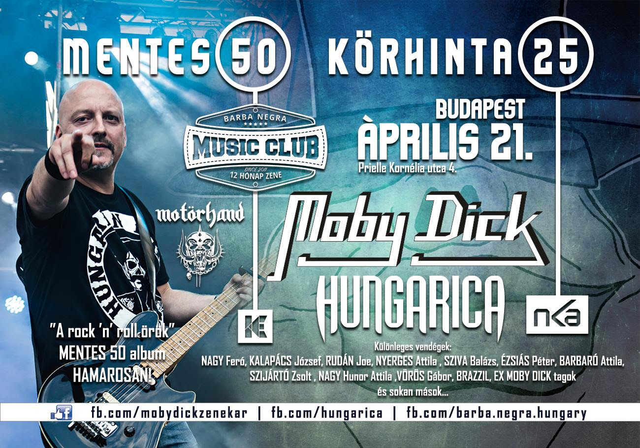 Moby Dick dupla jubileum: Mentes 50 / Körhinta 25