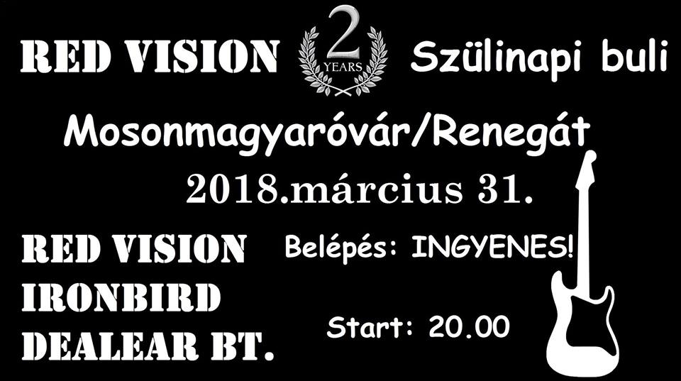 Red Vision – Születésnapi buli Mosonmagyaróváron