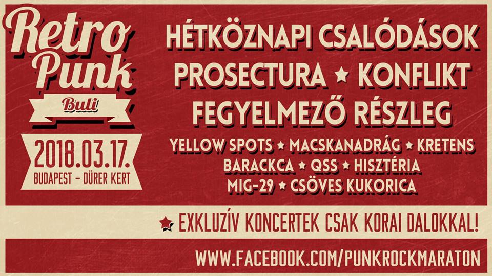 Ismét Retro Punk buli a Dürerben!