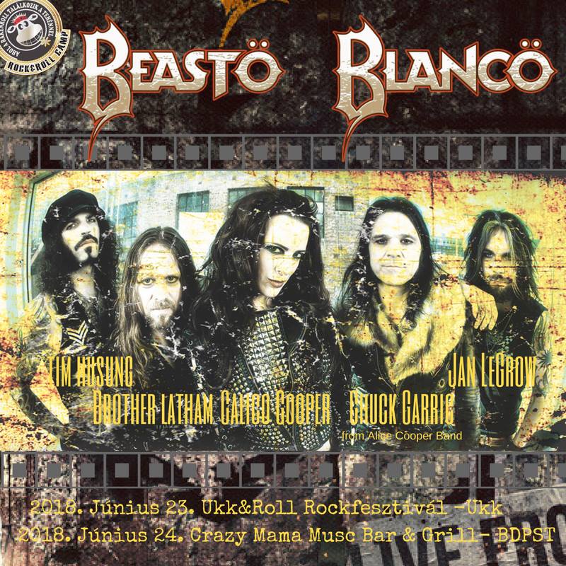 Alice Cooper lánya két koncertet is ad bandájával Magyarországon – Beasto Blanco június 24-én a Crazy Mamában
