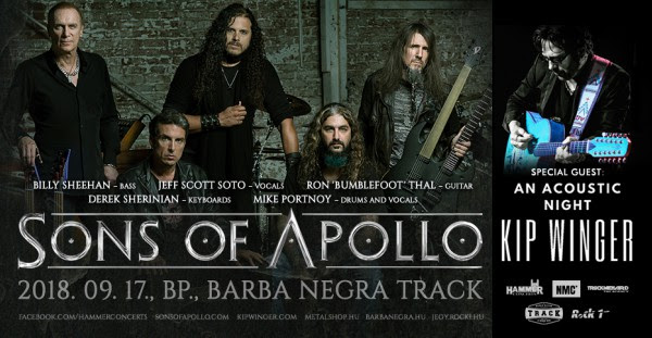 Kip Winger a Sons Of Apollo speciális vendégeként lép majd fel szeptemberben a Barba Negra Track-ben!