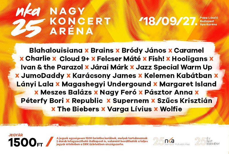 NKA 25 NagyKoncert - 2018. szeptember 27. - Budapest Sportaréna