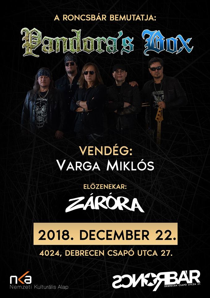 Pandora's Box a Roncsbárban – Vendég: Varga Miklós & Záróra
