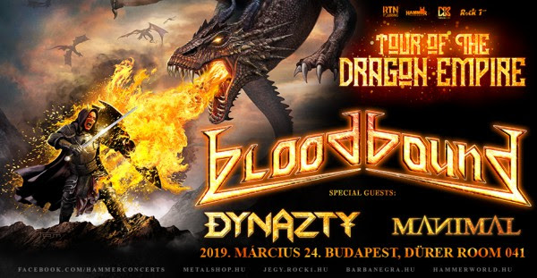 BLOODBOUND: svéd power és melodikus metal est márciusban a Dürer Kert-ben a DYNAZTY és a MANIMAL társaságában
