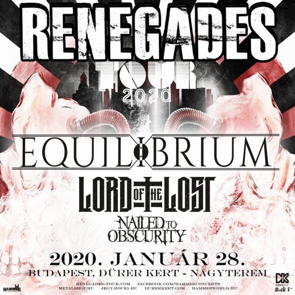 EQUILIBRIUM: “Renegades Tour 2020” - epikus pagan/folk metal januárban a Dürer Kert-ben!