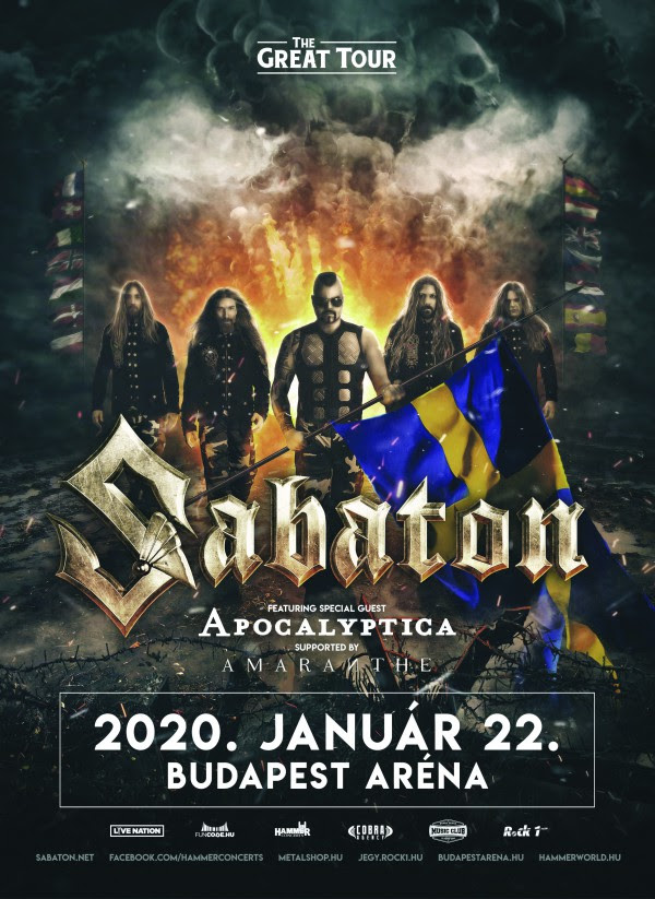 SABATON: új lemezzel és giga turné keretében térnek vissza hozzánk a svéd csatametalosok