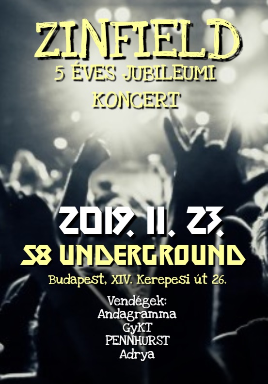 5 éves a ZINFIELD, hazánk egyetlen modern népdalmetal zenekara