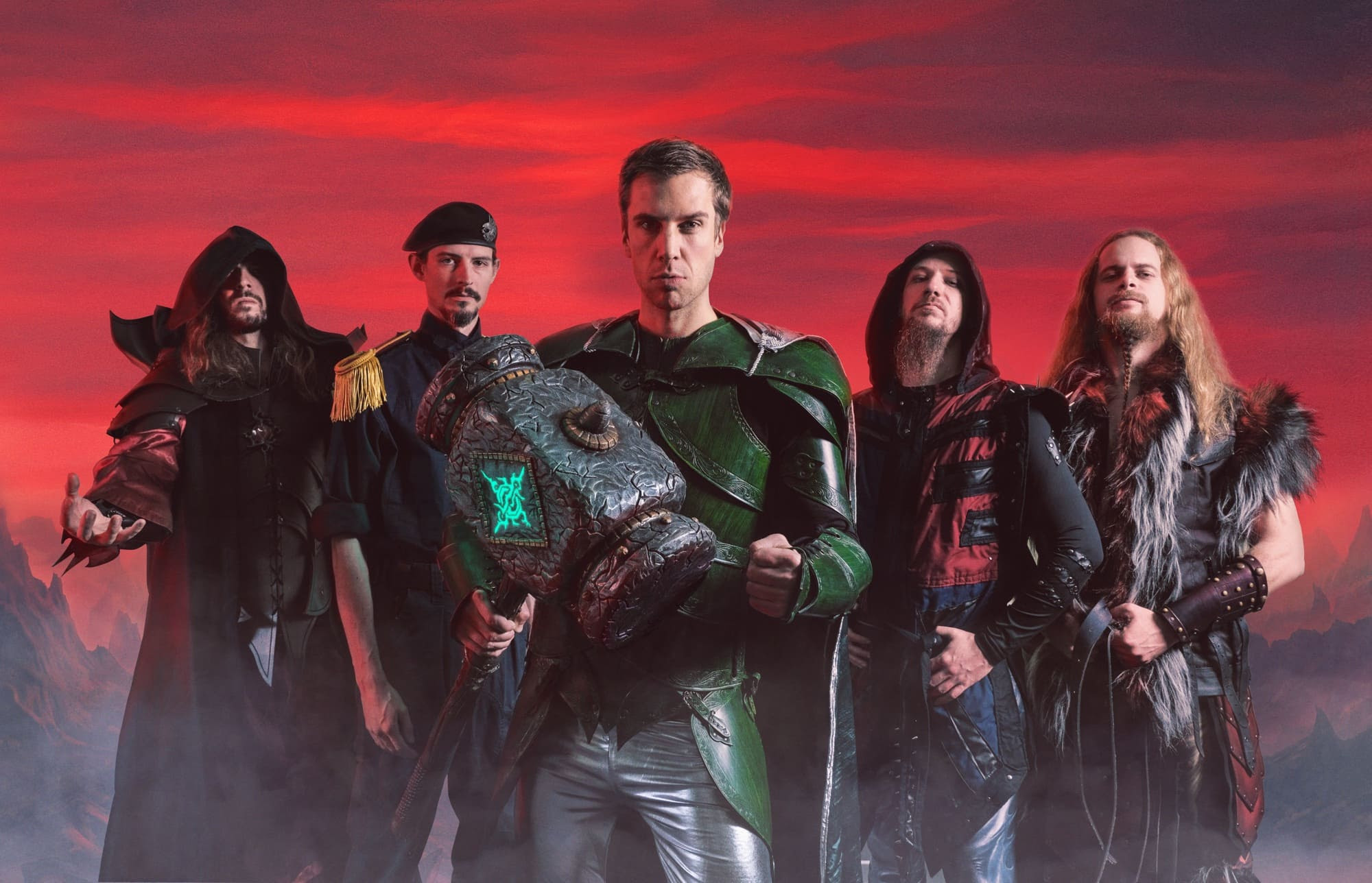 A Gloryhammer - Nekrogoblikon - Wind Rose hármas lép fel február 7-én a Barba Negrában