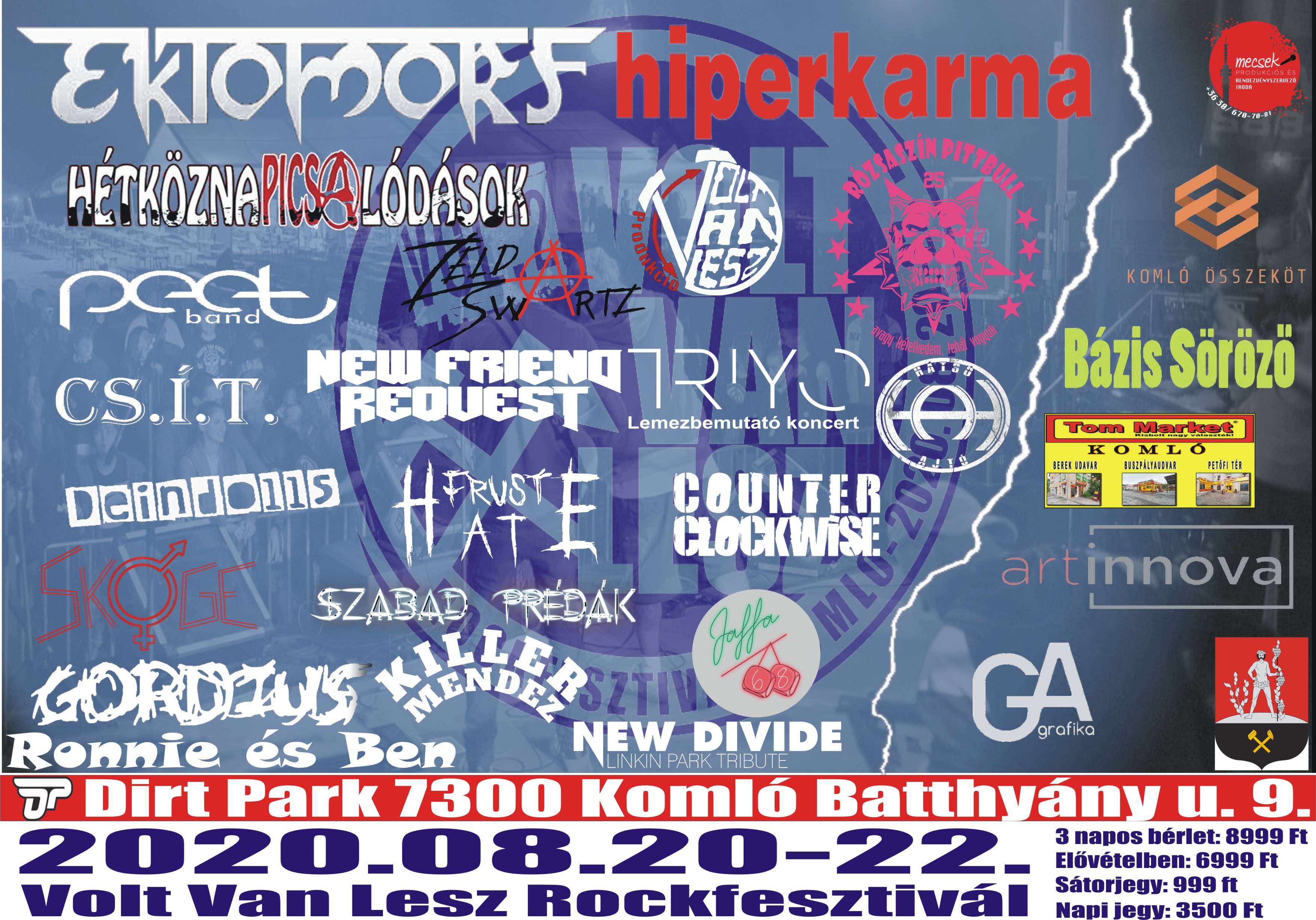 Idén sem maradunk fesztivál nélkül - Volt Van Lesz Rockfesztivál Komlón