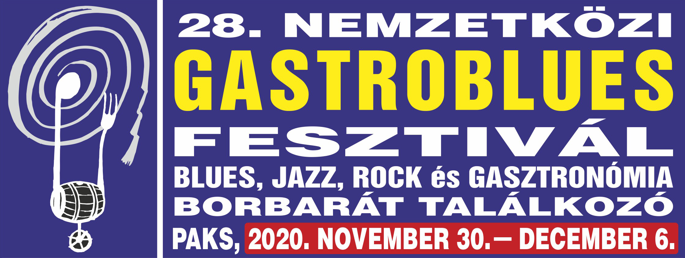28. Gastroblues Fesztivál (december 4-6., online élő)
