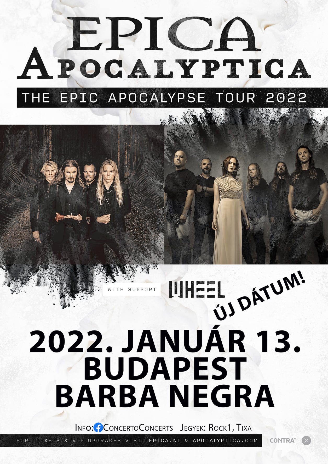 Ismét csúszik a turné, 2022 januárjában jön Budapestre az Epica és az Apocalyptica