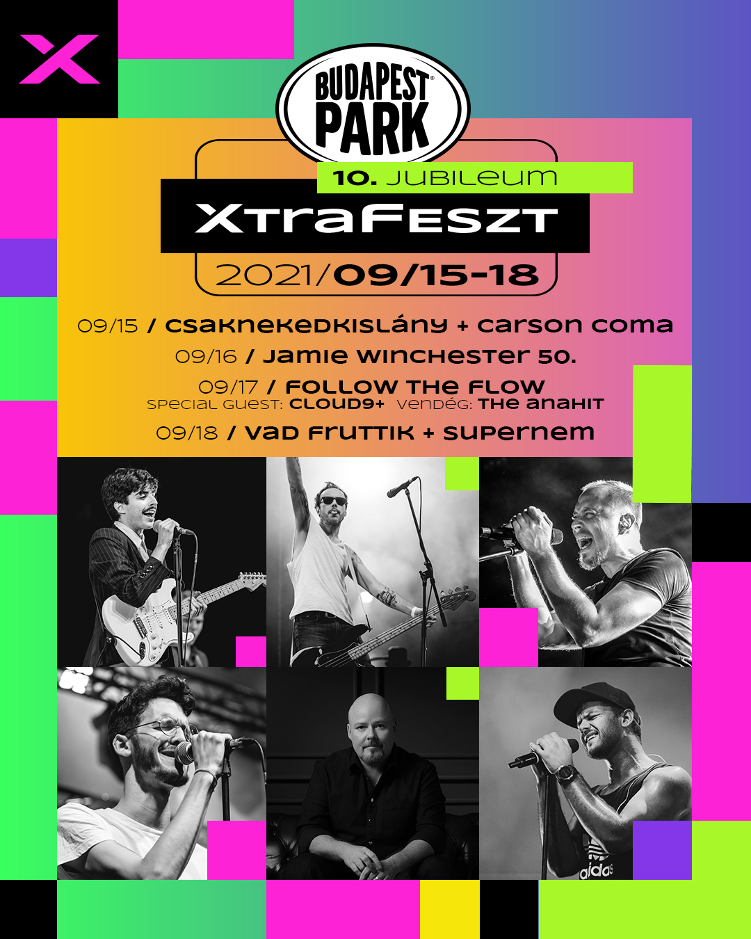 Ötnapos fesztivállal ünnepli X. jubileumi szezonját a Budapest Park: szeptember 15-én kezdődik az Xtra Feszt!