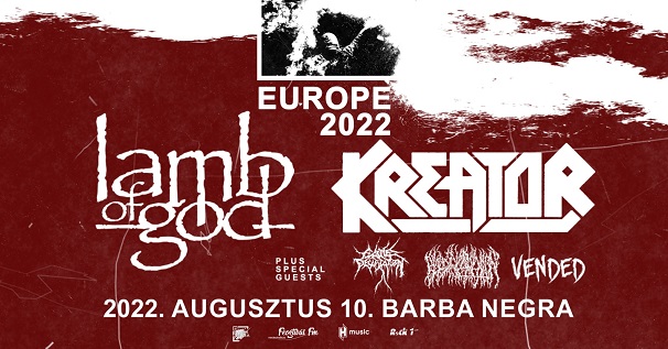 Augusztusban Budapesten koncertezik a Lamb Of God, a Kreator és Cattle Decapitation