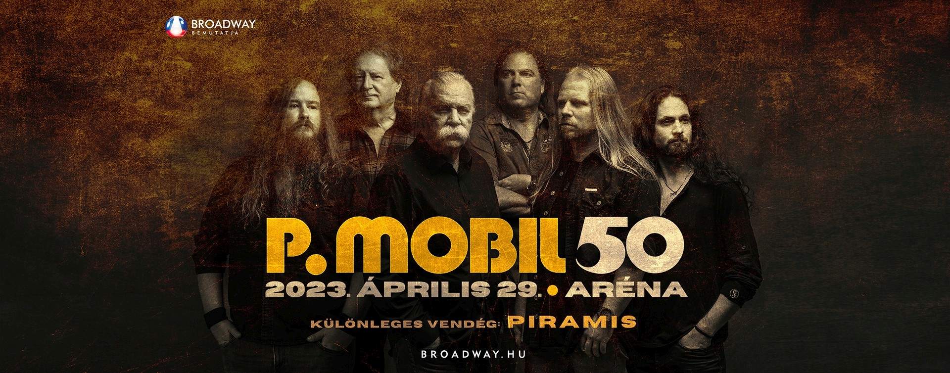 A P.Mobil zenekar 50 éves jubileumát ünnepli 2023. április 29-én, a Papp László Budapest Sportarénában!