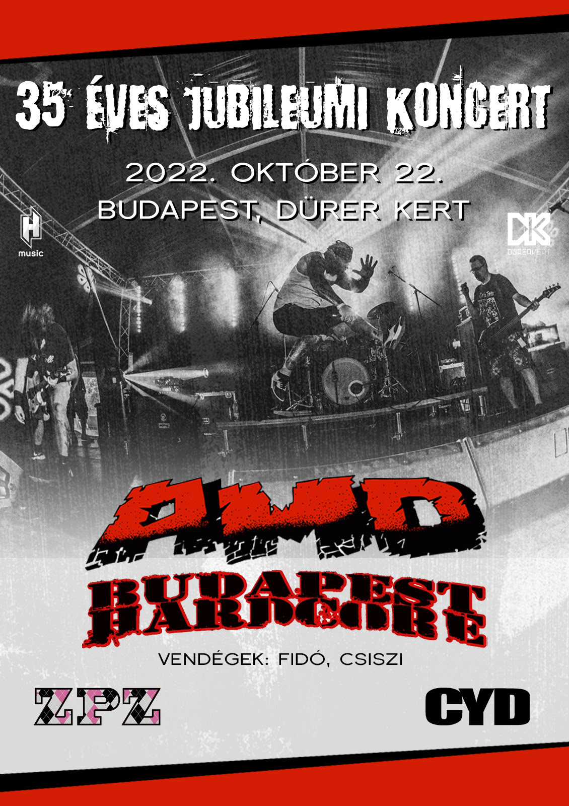 35 éves jubileumot ünnepel az AMD - október 22-én koncert a Dürer Kertben!
