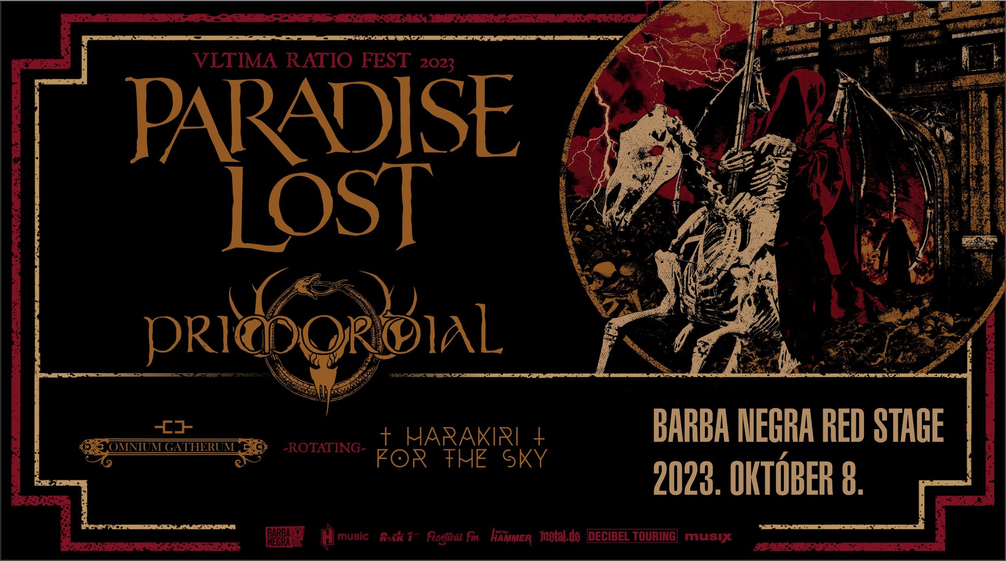 Elindult a jegyértékesítés a Paradise Lost és Primordial közös koncertjére.