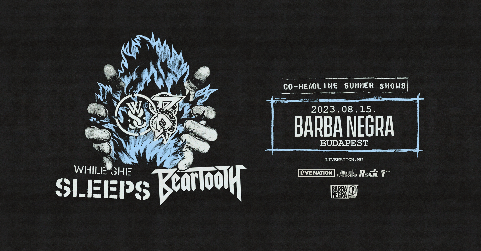 A Beartooth és a While She Sleeps együtt veszi be a Barba Negrát