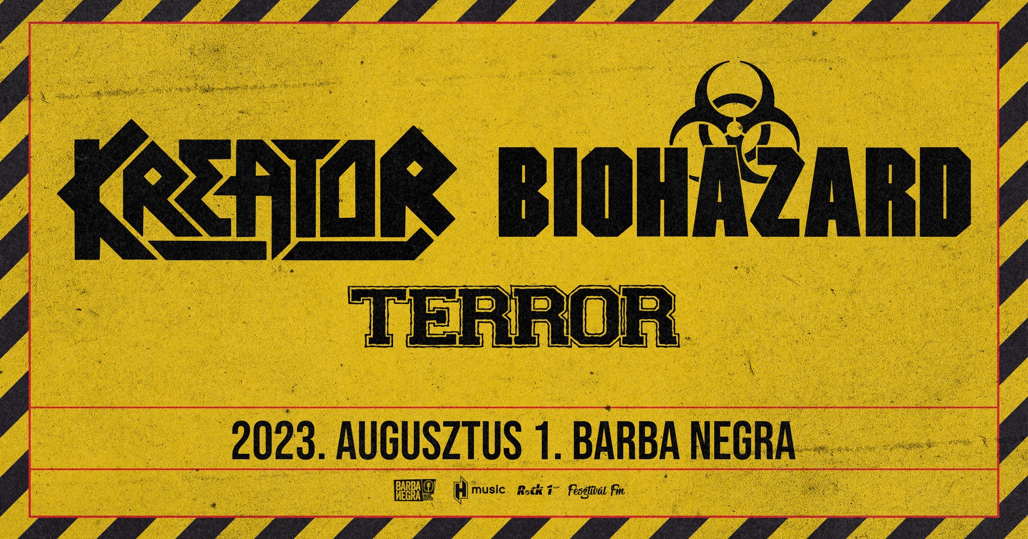 Kreator, Biohazard, Terror buli lesz nyáron a Barba Negrában