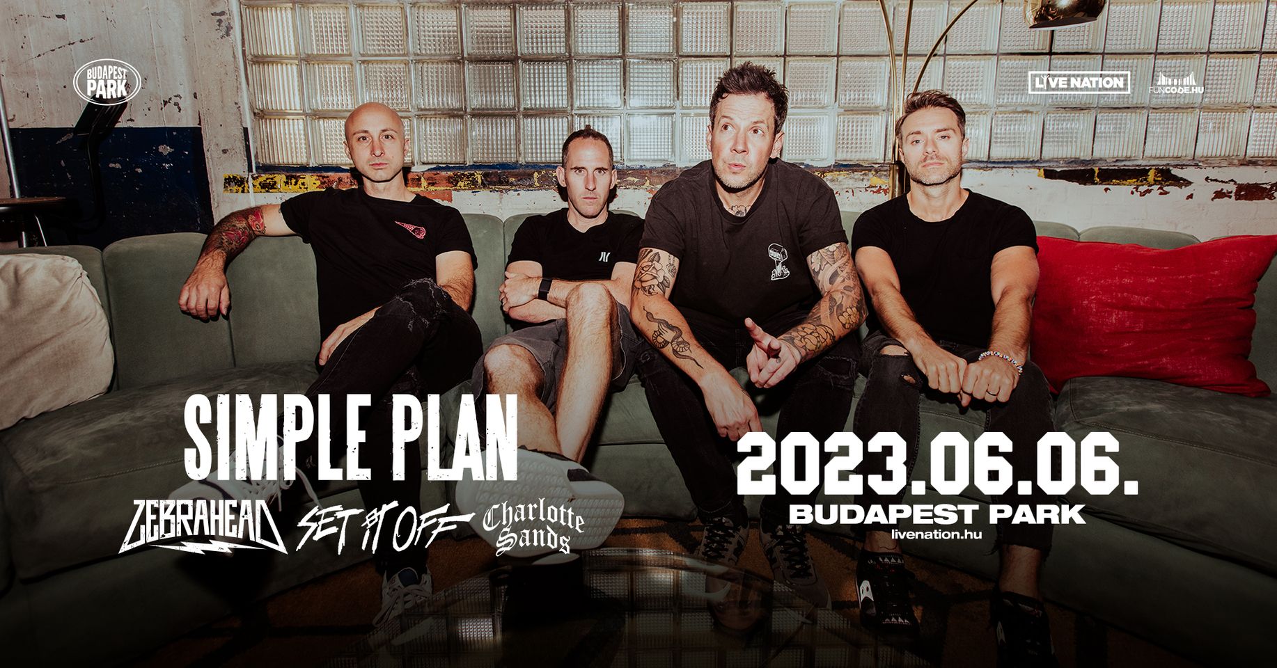 Jövő hét elején újra Budapesten a Simple Plan