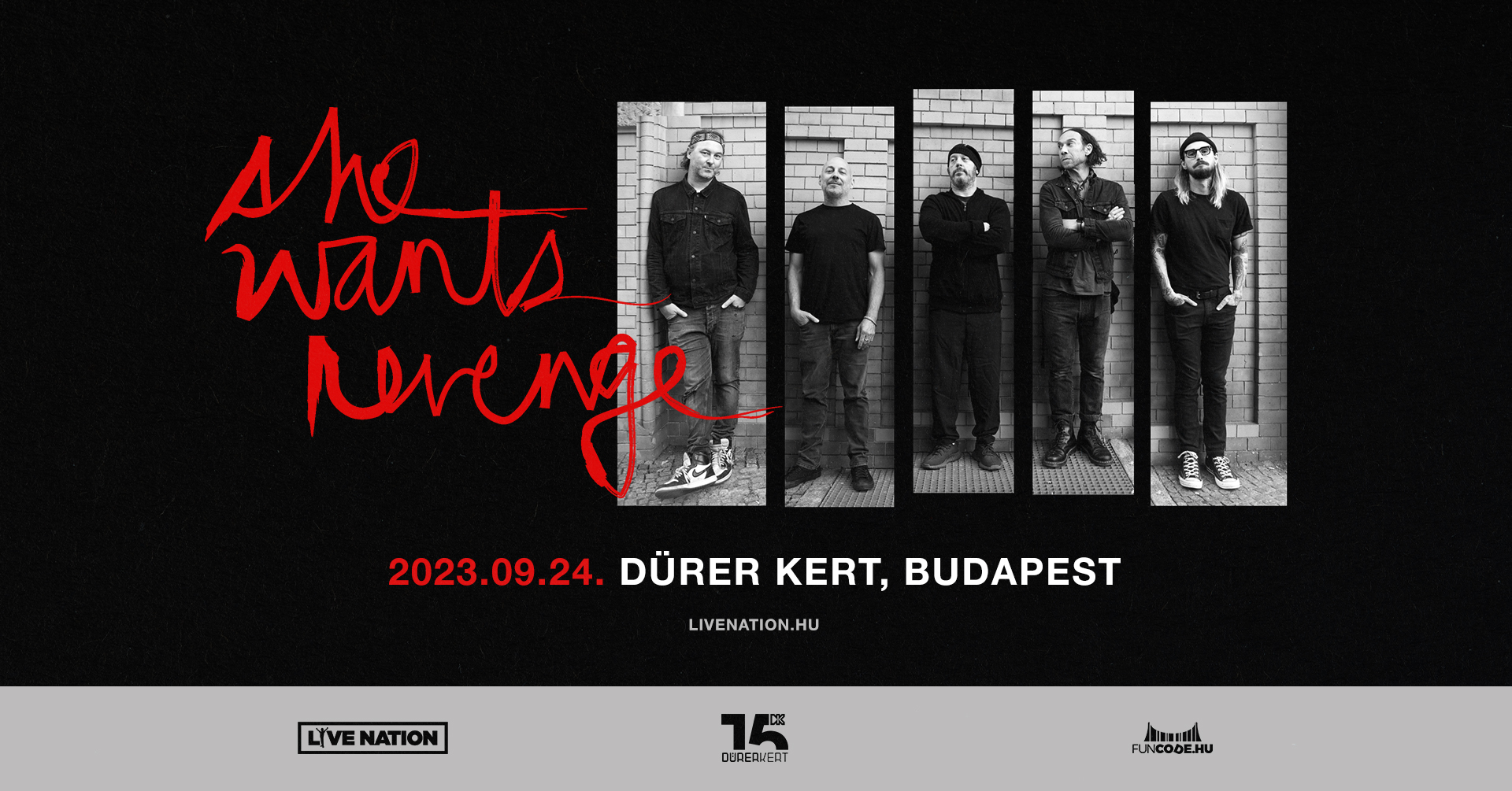 Szeptember végén érkezik Lady Gaga egyik kedvenc rock zenekara a She Wants Revenge