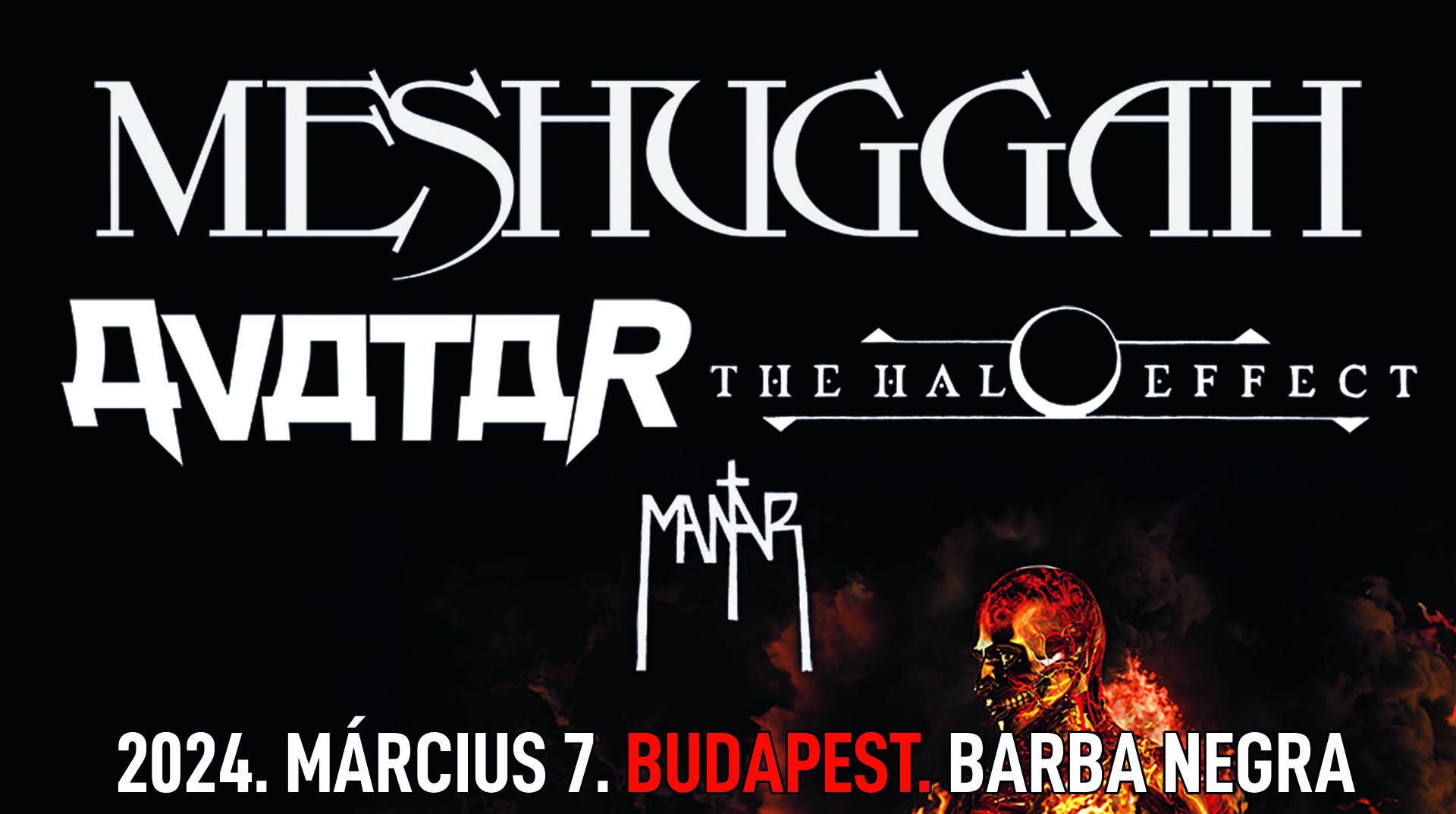 Meshuggah: monumentális turnényitás Budapesten, az Avatar vendégszereplésével