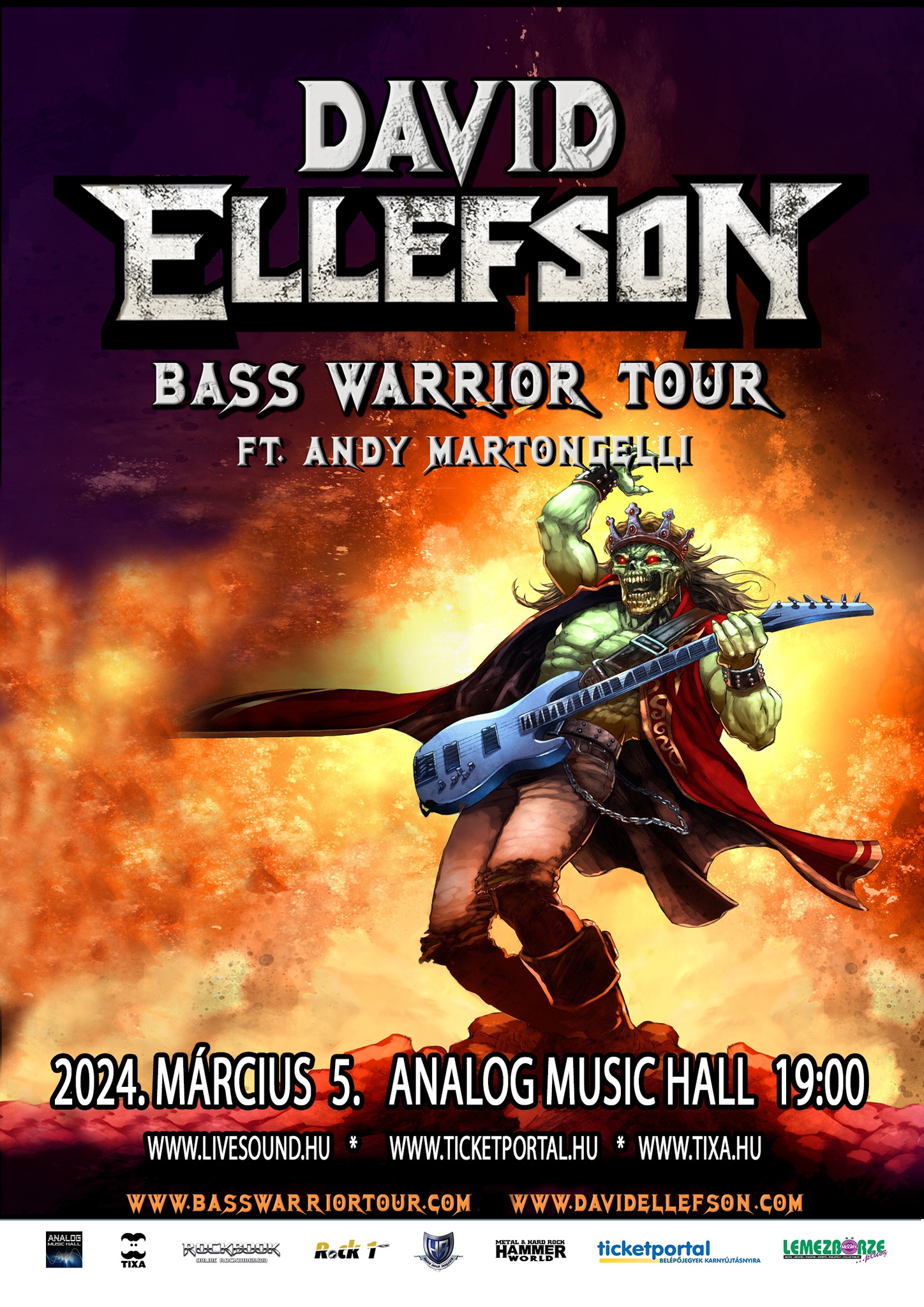 Budapestre jön David Ellefson