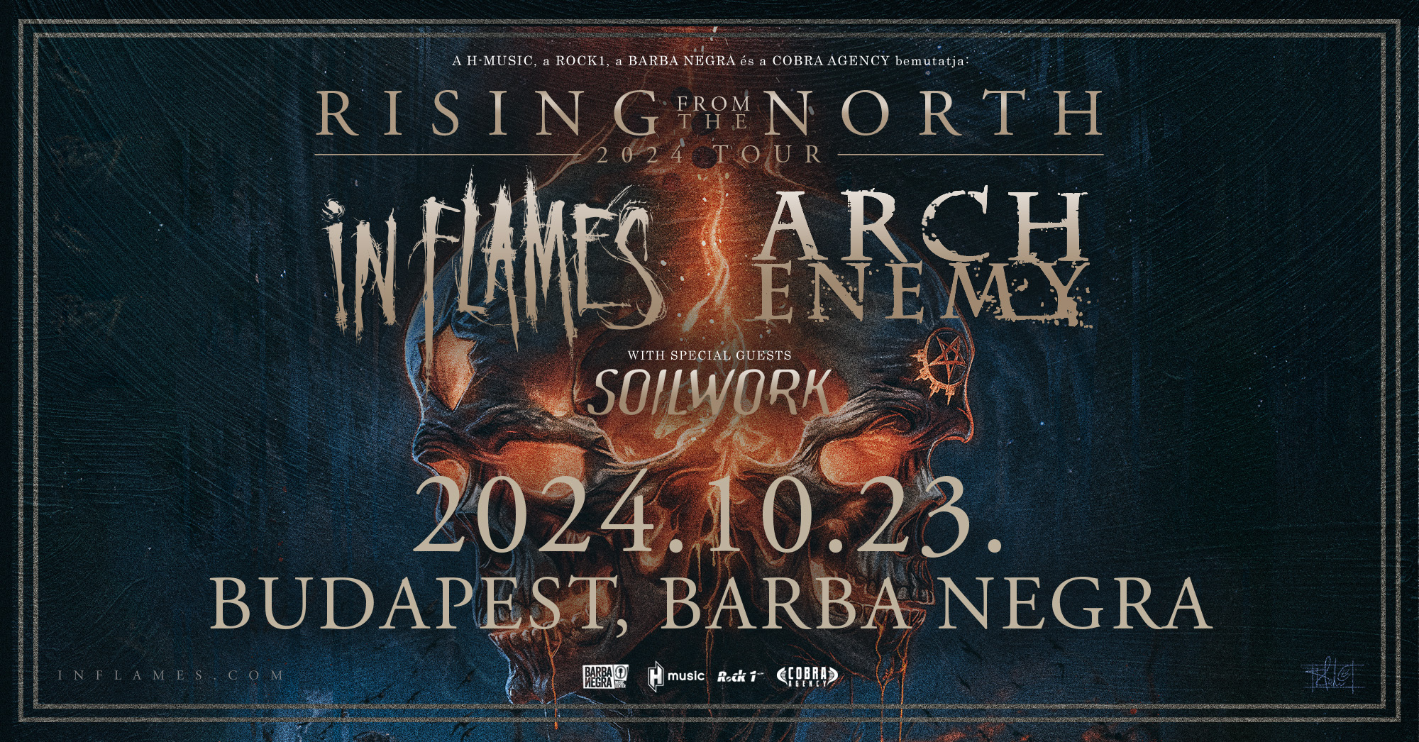 Fél Év múlva: ARCH ENEMY, IN FLAMES és SOILWORK október 23-án a BARBA NEGRÁBAN!