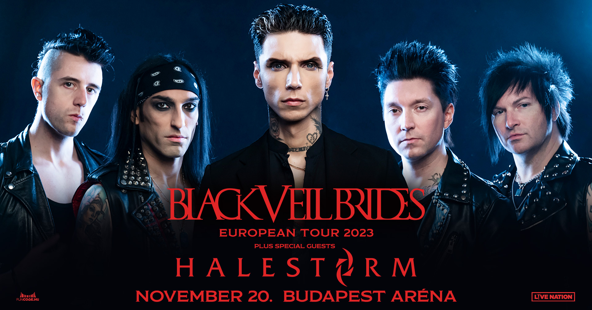 10 nap és Budapesten a Black Veil Brides és a Halestorm